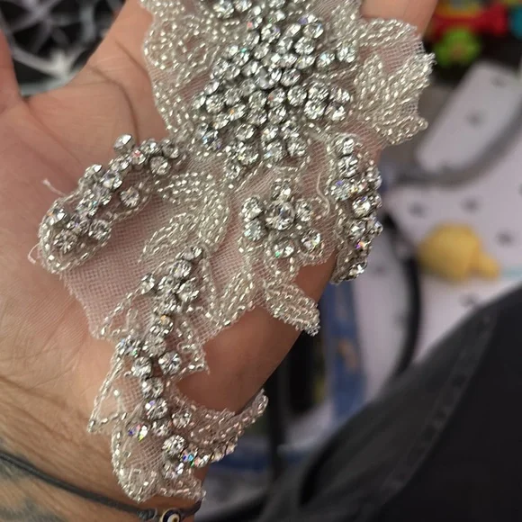 Beaded Rhinestone Appliqués - Picture 3 of 15